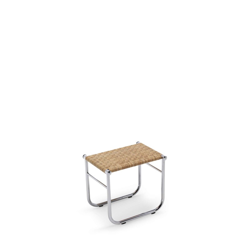 Cassina 9 Tabouret, Sitzbezug aus Rattan