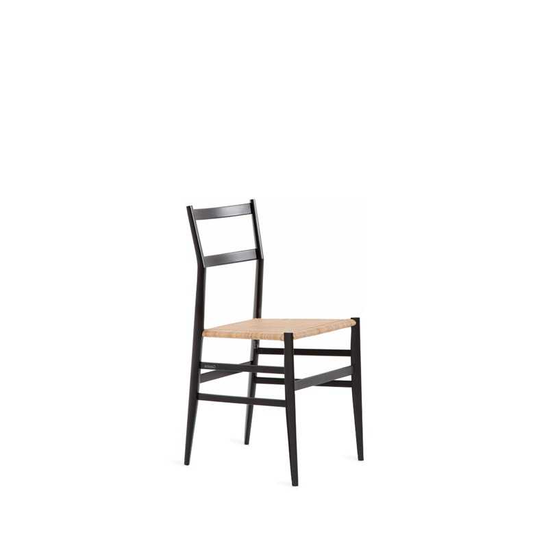 Cassina SUPER LEGGERA 699 Stuhl, Black/Rattan